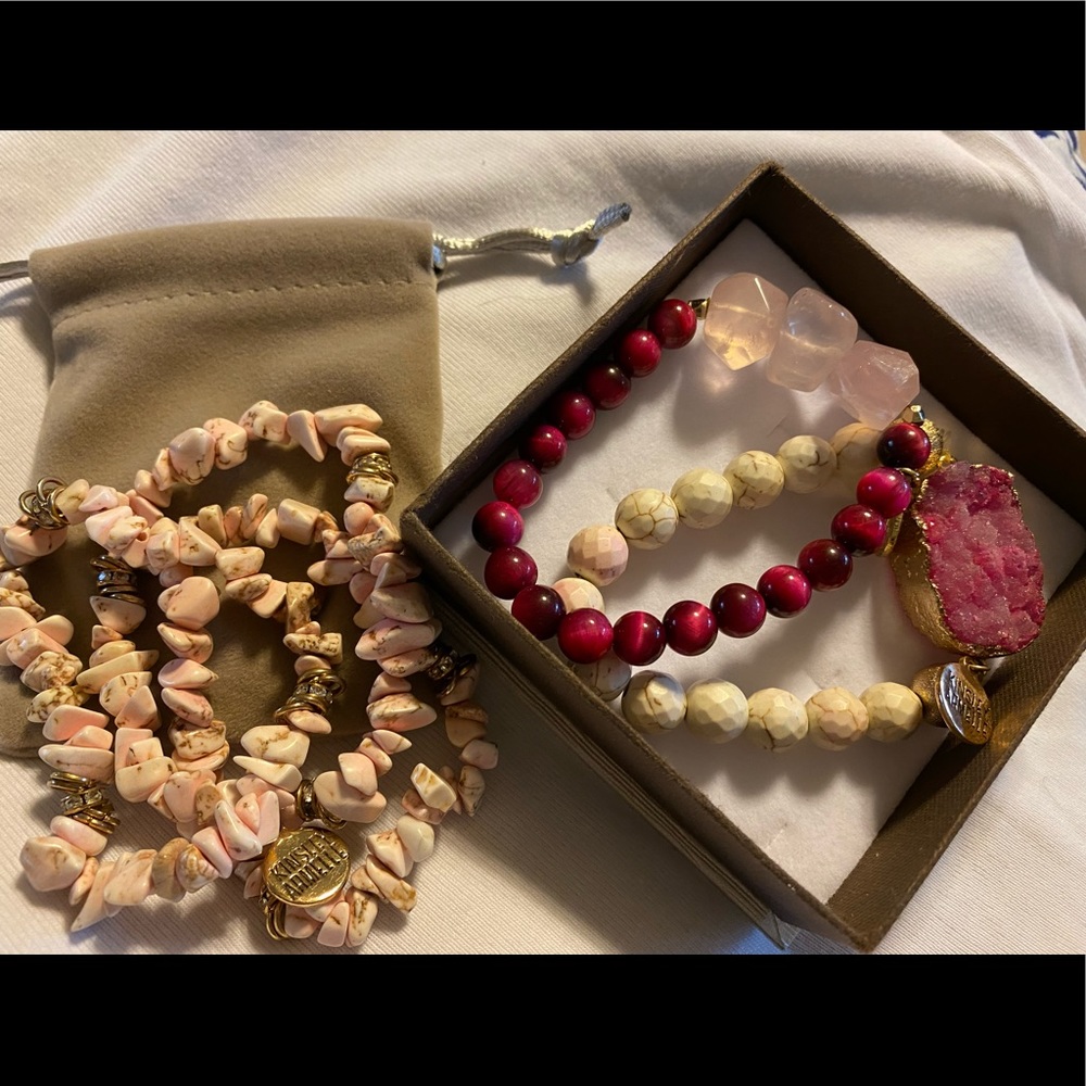 Kinsley Arielle stack bracelets set of 5.